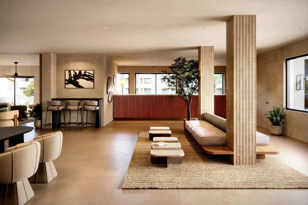 Hotel lobby with lounge and reception. Photo: Maverick Frame / Unsplash